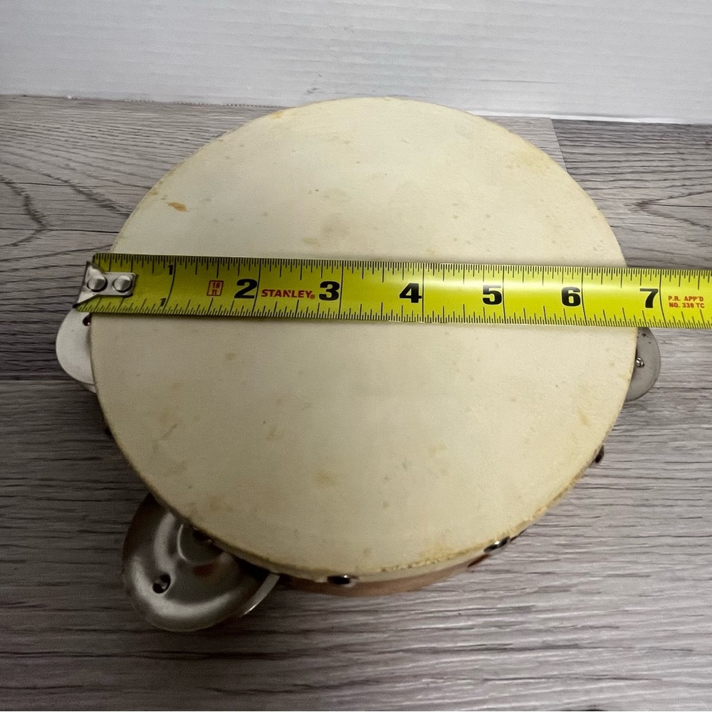 Vintage Stewart 7” Tambourine - Picture 4 of 4